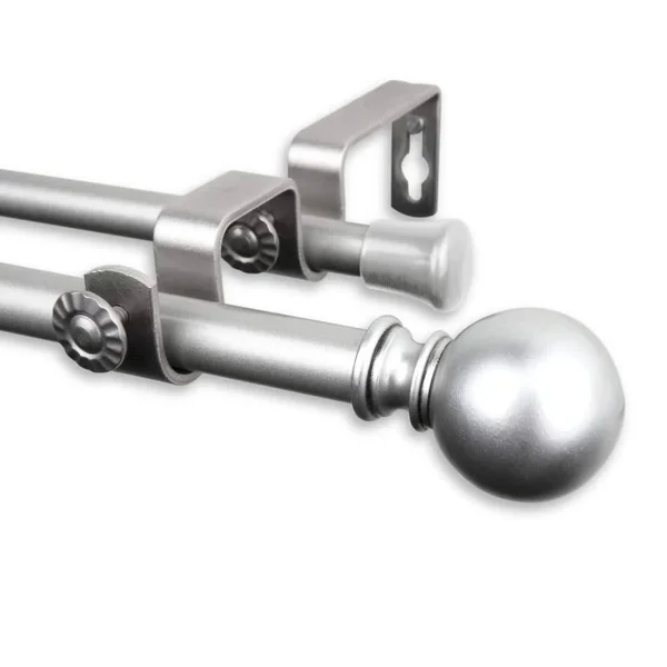Rod Desyne Luna Double Curtain Rod Black