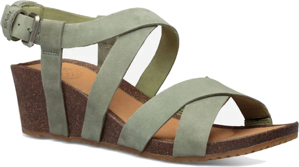Teva Women's Mahonia Wedge Cross Strap - Calliste Green - 6