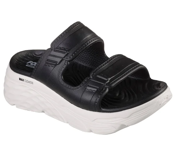 Skechers Women's Cali Gear Max Cushioning Incite Slide, Black/White