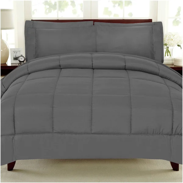 Twin 4 Piece Bed-in-a-Bag Comforter & Sheet Set, Cream