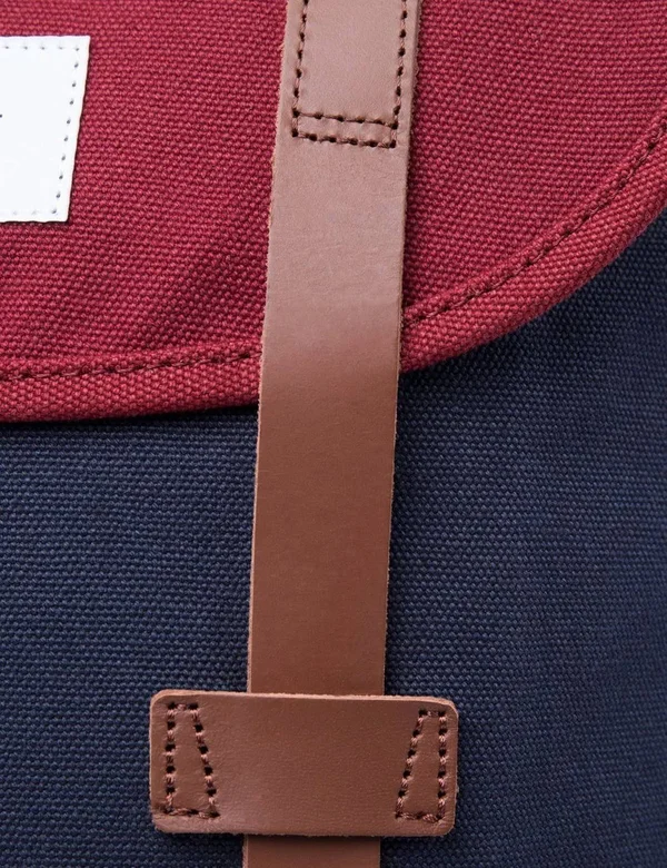 Sandqvist Stig Backpack - Multi Blue Burgundy