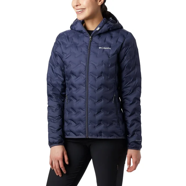 Columbia Delta Ridge Down Hooded Jacket Xs, Red Lily