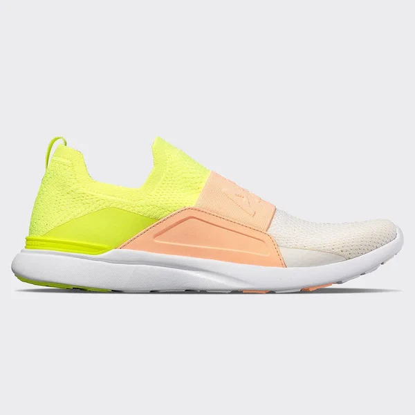 Women's APL Techloom Bliss Knit Running Shoe, Size 8 B - Yellow