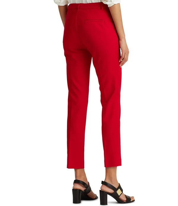 Lauren Ralph Lauren Stretch Cotton Blend Pants Polo Black, 28, 12