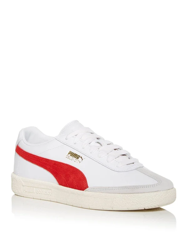 Puma Men's Oslo-City OG Low Top Sneakers - White/Black
