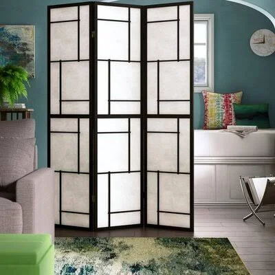 Samatha 3 Panel Room Divider Ebern Designs