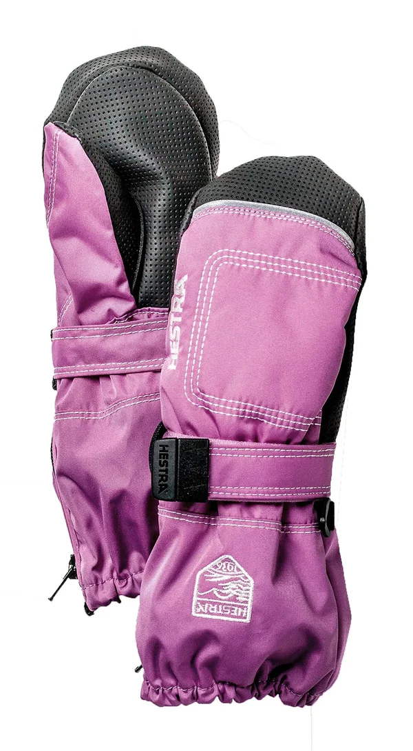 Hestra Baby Zip Long Mitten - Cerise, 1