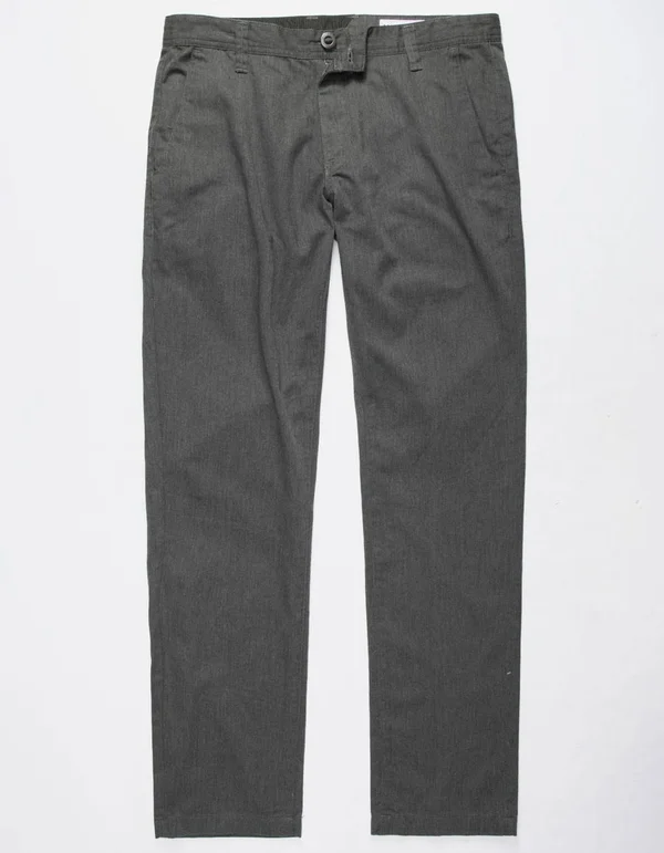 Volcom Frickin Drifter Slim Charcoal Chino Pants - Charcoal - 32