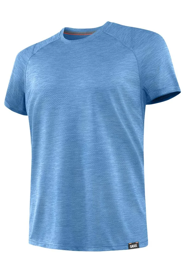 Saxx Aerator Short Sleeve Tee Racer Blue Heather, XXL