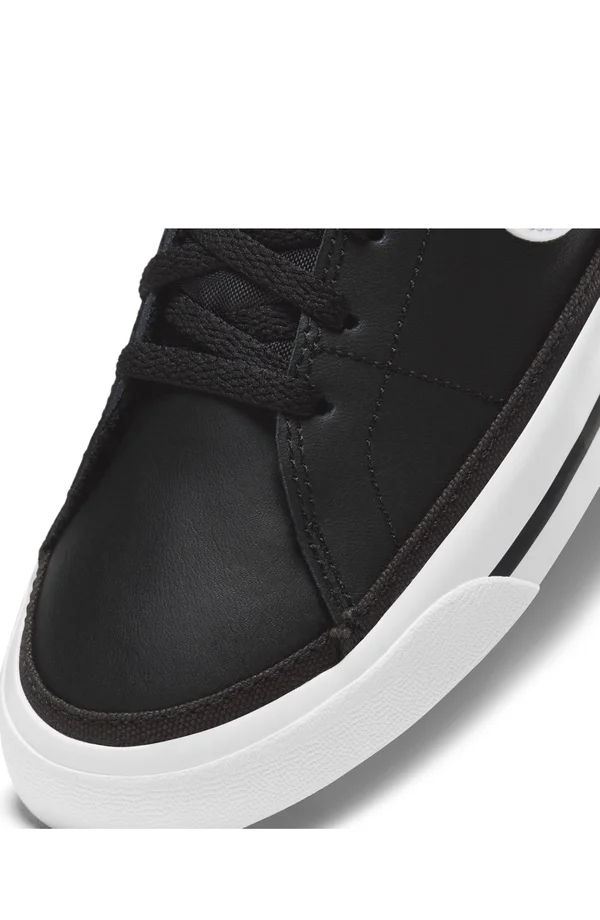 Nike Court Legacy Black/White Grade School Kids& Shoes - Size: 4