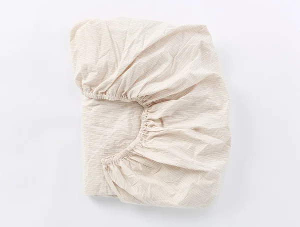 Coyuchi - Organic Crinkled Percale Sheet Set King Undyed w/Hazel-Rosehip
