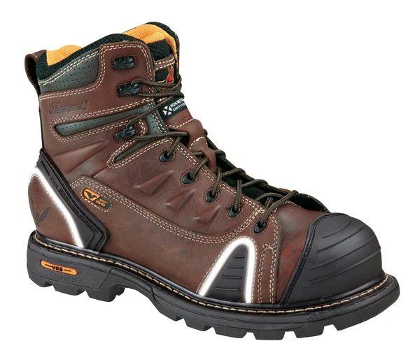 Thorogood Men's 6x22 Safety Toe Boots - Brown, 15 M