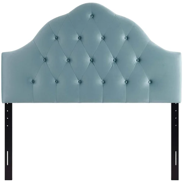 Modway Sovereign Full Diamond Tufted Performance Velvet Headboard Gray