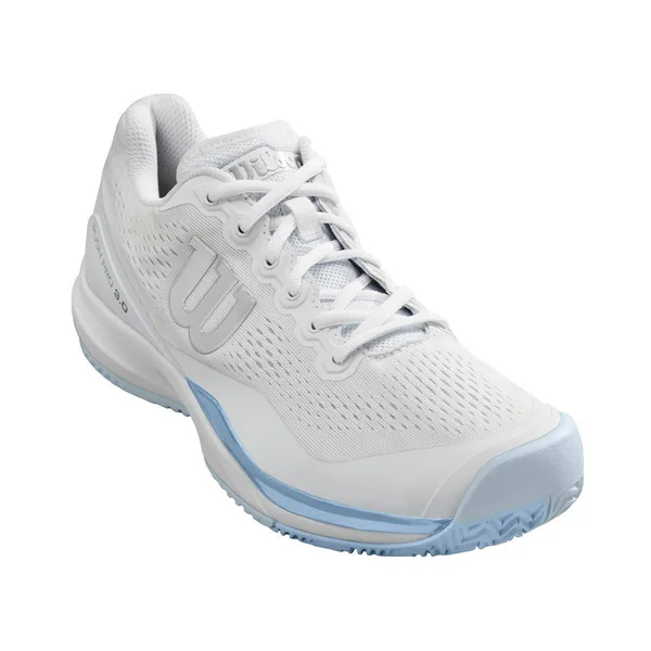 Wilson Women's Rush Pro 3.0 Tennis Shoes (White/Cashmere Blue/Illusion Blue)