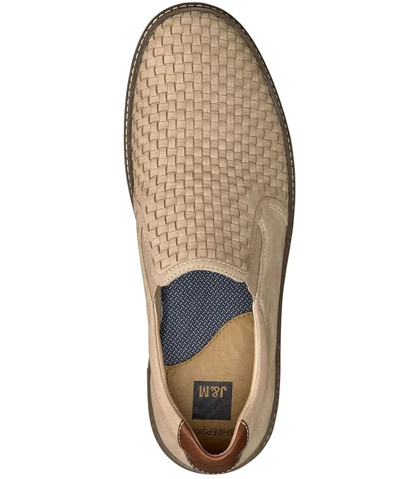 Johnston & Murphy Men's McGuffey Woven Slip-On Sneakers - Beige