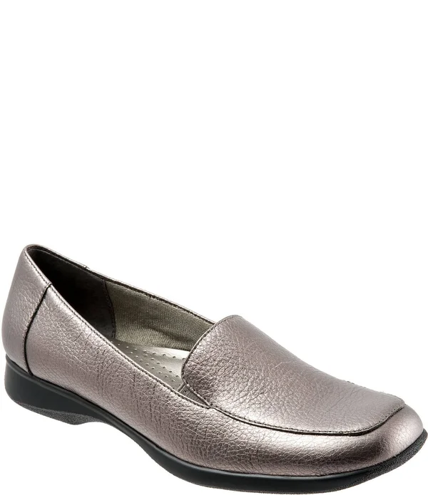 Trotters Jenn - Women's Loafers Pewter - 7.5 Narrow