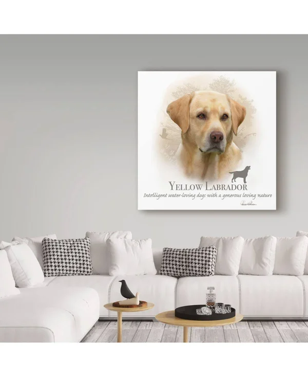 Trademark Art Howard Robinson 'Yellow Labrador' Canvas Art