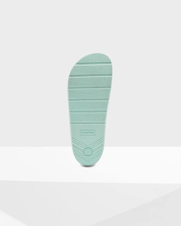 Hunter Women Original Elastic Slide Green 10