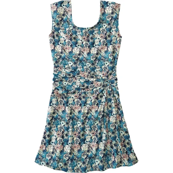 Patagonia Seabrook Twist Dress - Women's FURNAI Floral/New Navy, L