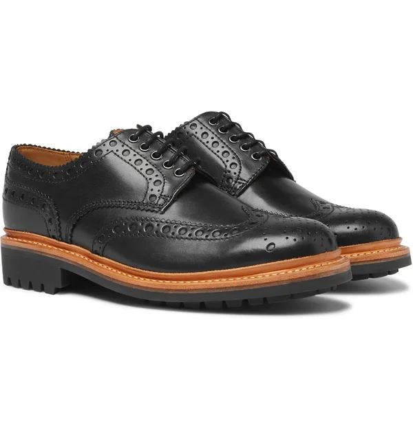 Grenson Black Archie Brogues