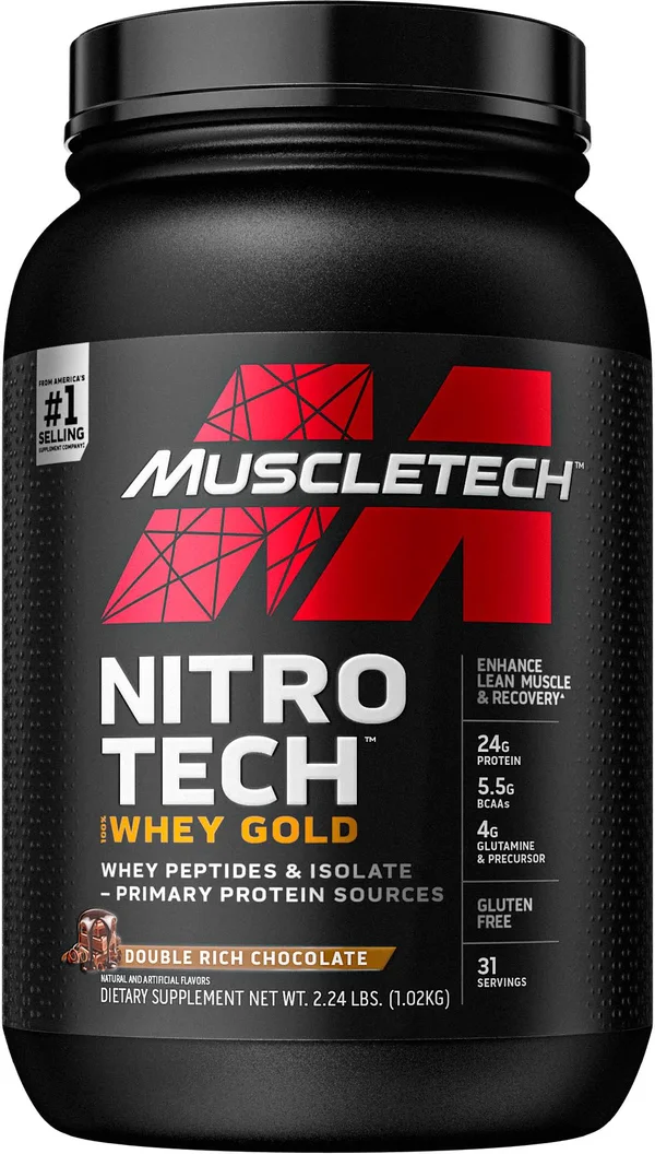 Muscletech Nitro-Tech 100% Whey Gold (8lbs Double Rich Chocolate)