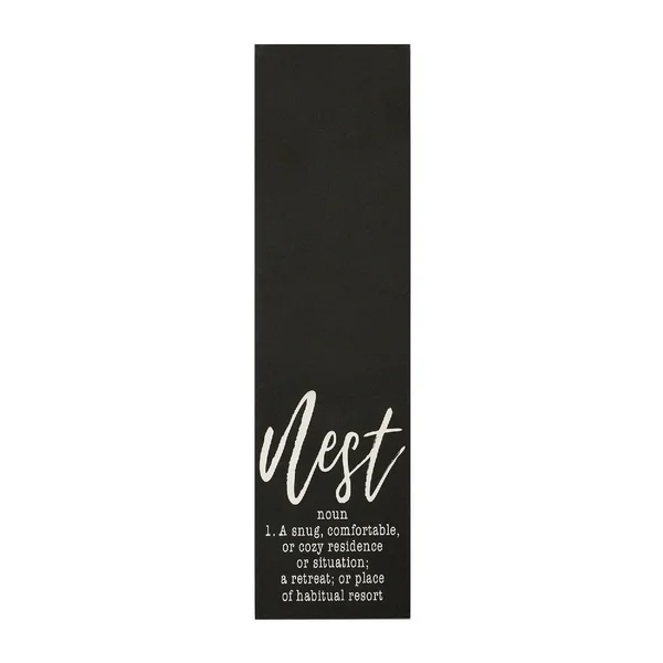 11.81x22 x 1.18x22 x 44.09x22 Black MDF Wall Art