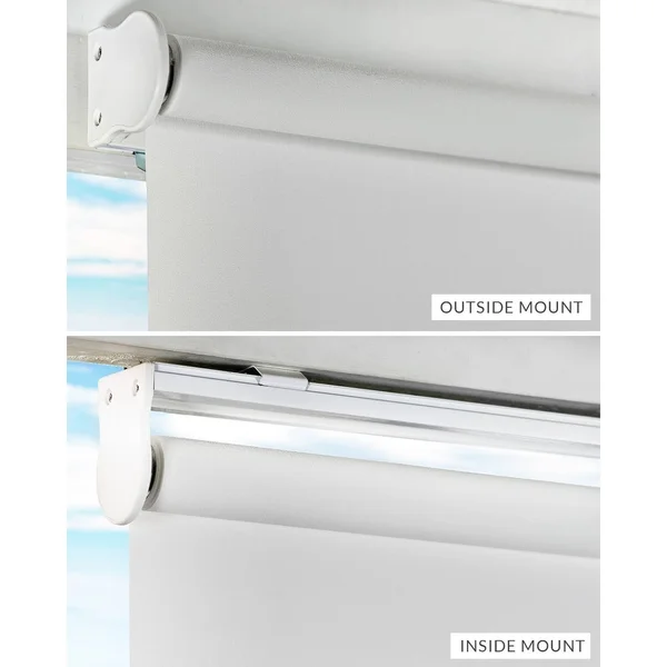 Chicology Snap-N-Glide Cordless Roller Shades - White, 23x72