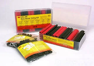 3M Thin-Wall Heat Shrink Tubing EPS-300 - Adhesive-Lined, Black/Red