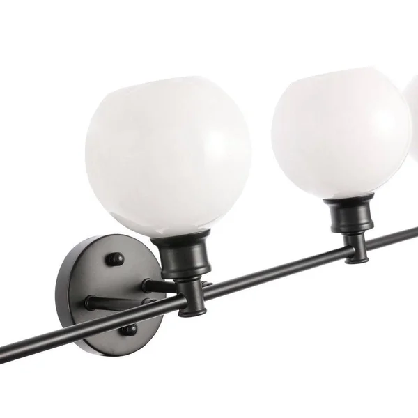 Camille 5-Light Frosted Glass Wall Sconce - Brass LD2327BK