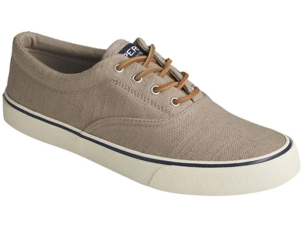 Men's Sperry Striper II CVO Baja Linen Sneaker Taupe, Size 11M