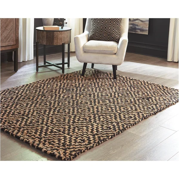 Broox - Natural/Black - Large Rug