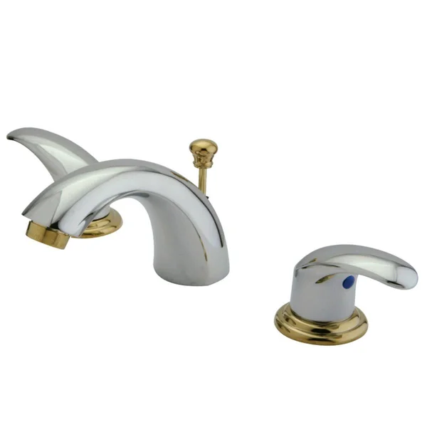 Kingston Brass Kb6951ll Legacy Mini Widespread Lavatory Faucet with Pop-Up, Polished Chrome