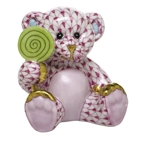 Herend, Sweet Tooth Teddy Raspberry