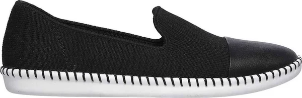Skechers Women's Cleo Stitch Flat, Black