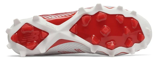 New Balance FreezeLX 2.0 Men's Lacrosse Shoes - White/Red (Size 12.5)