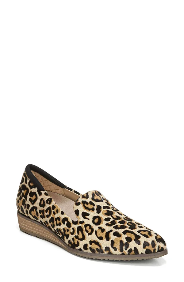 Women's Dr. Scholl&s Original Collection Kewl Loafer, Size: 9.5, Tan/Black Pony Hair Leather
