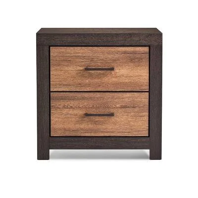 Drewry 2 - Drawer Nightstand in Brown/Beige Millwood Pines