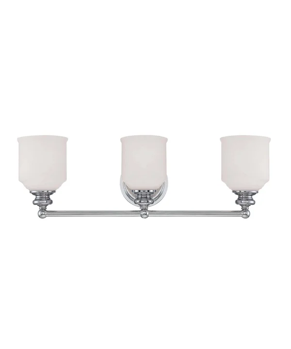 Savoy House Melrose 3 Light Bath Bar - Polished Chrome