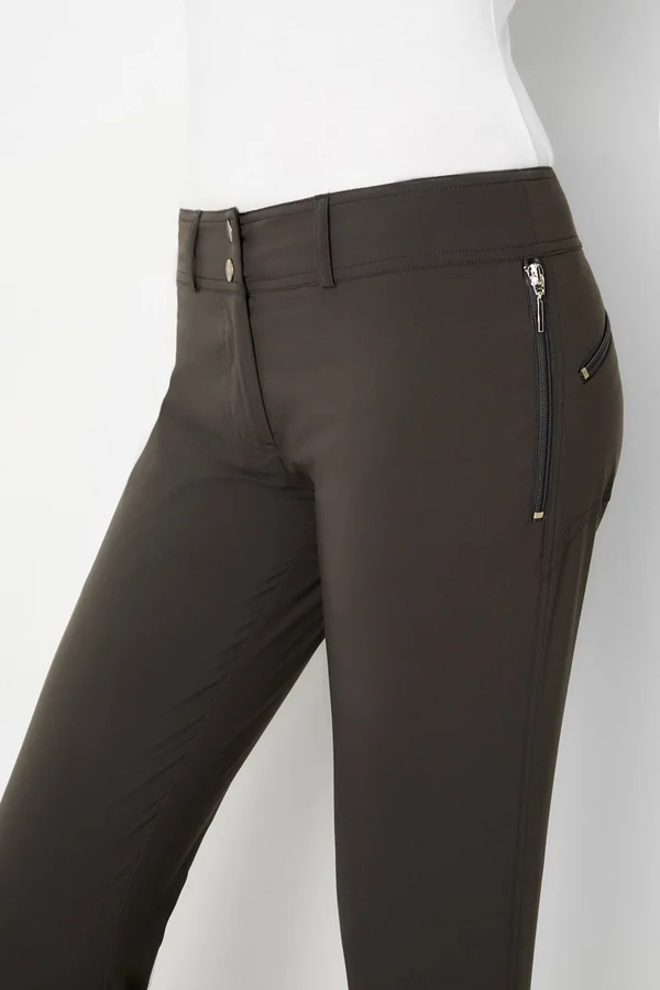 Susan Skinny Ankle Pant, Khaki, XL, Best Women's Travel Clothing