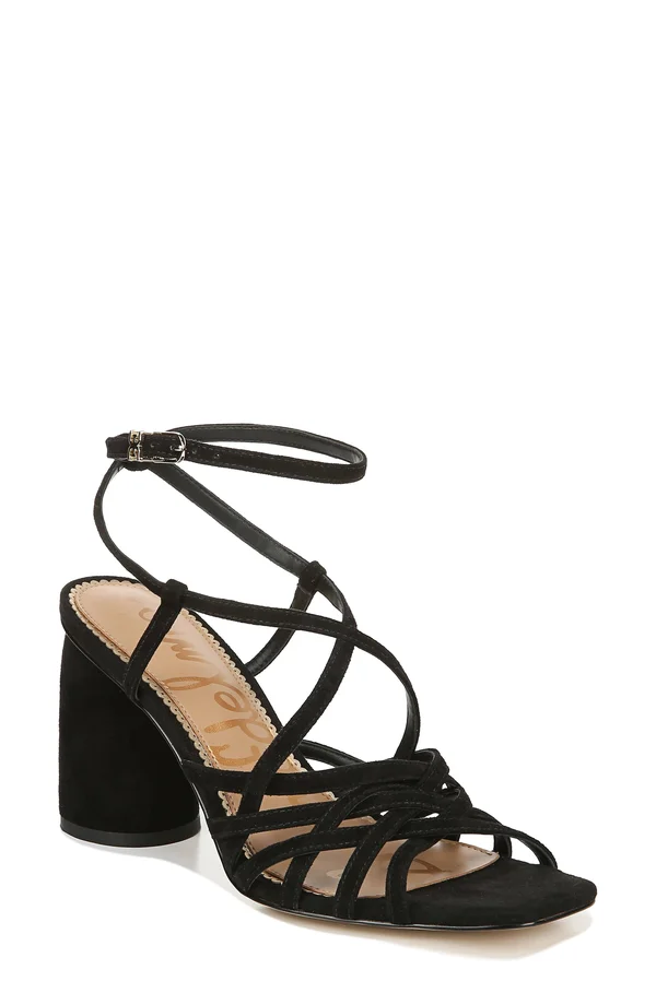 Sam Edelman Black Daffodil Strappy Sandals