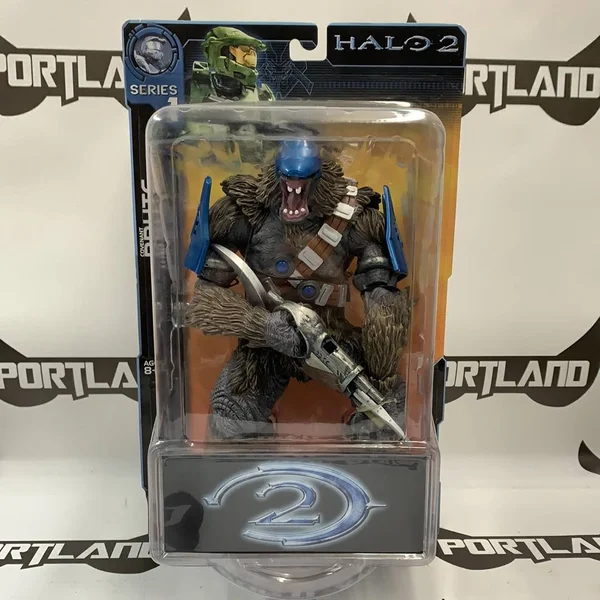 Halo 2 Series 1 Brute Figure (1st Appearance - Mint Card)