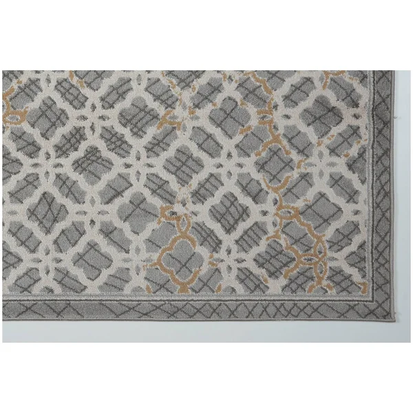 Ladole Rugs Beautiful Super Soft Modern Indoor Vincenza Collection Area Rug Carpet for Bedroom Living Room Dining Room in Grey-D