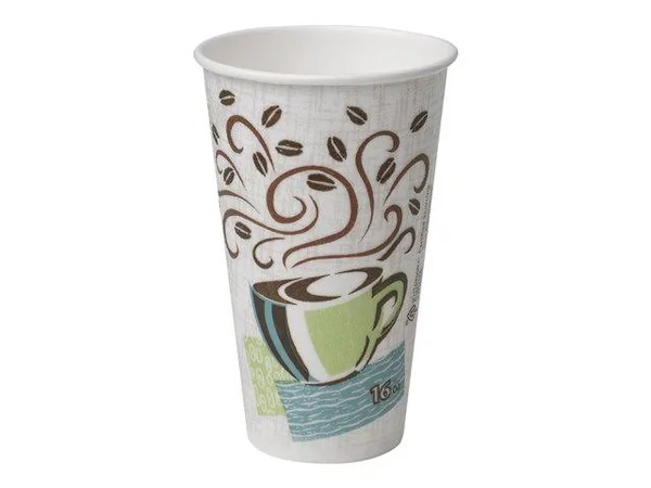 Dixie PerfecTouch Hot Cups - Coffee Dreams Design, 16 oz - 500 count
