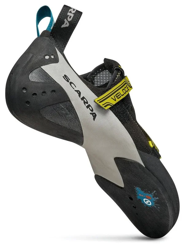 Scarpa Men's Veloce Climbing Shoe - 42 - Black/Yellow
