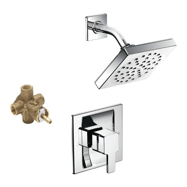 Moen KS90-P-TS2712CR 90 Degree 6-Inch Rain Shower, Chrome