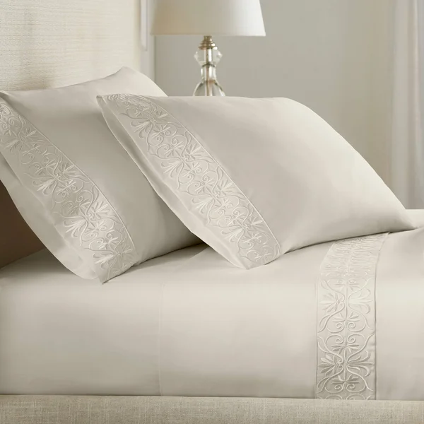 Ariane Sheet Set - 100% Giza Egyptian Cotton, Twin, Linen