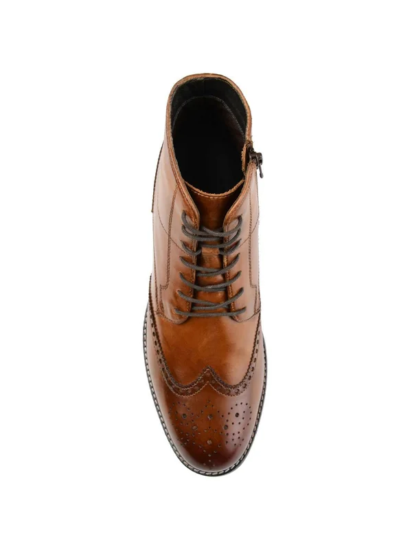 Men's Thomas & Vine RYKER Wingtip Boot, Size 8.5 M - Burgundy