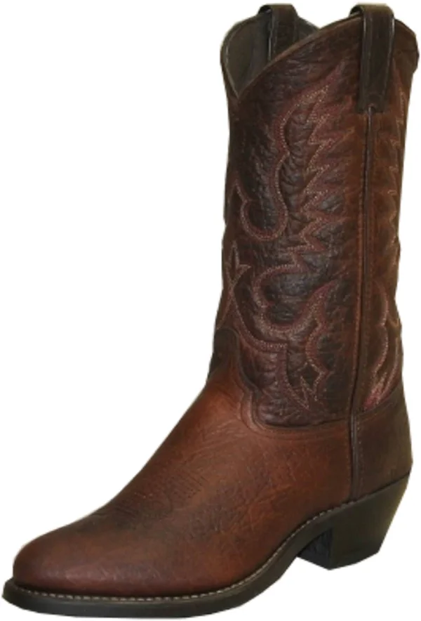 Abilene Men's Bison Leather Cowboy Boots - Medium Toe