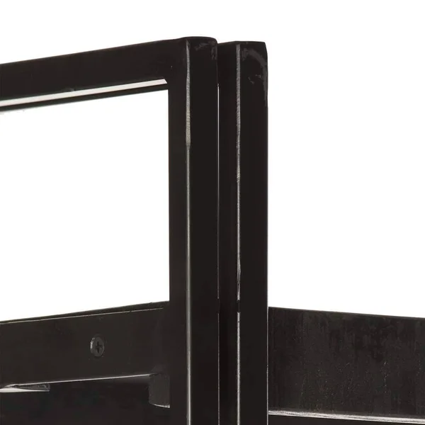 ZNTS 5-Tier Bookcase Black 35.4x22x11.8x22x70.9x22 Solid Mango Wood 320622