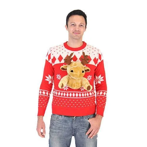 Red 3D Ugly Christmas Sweater, Adult Unisex, Size: Xs